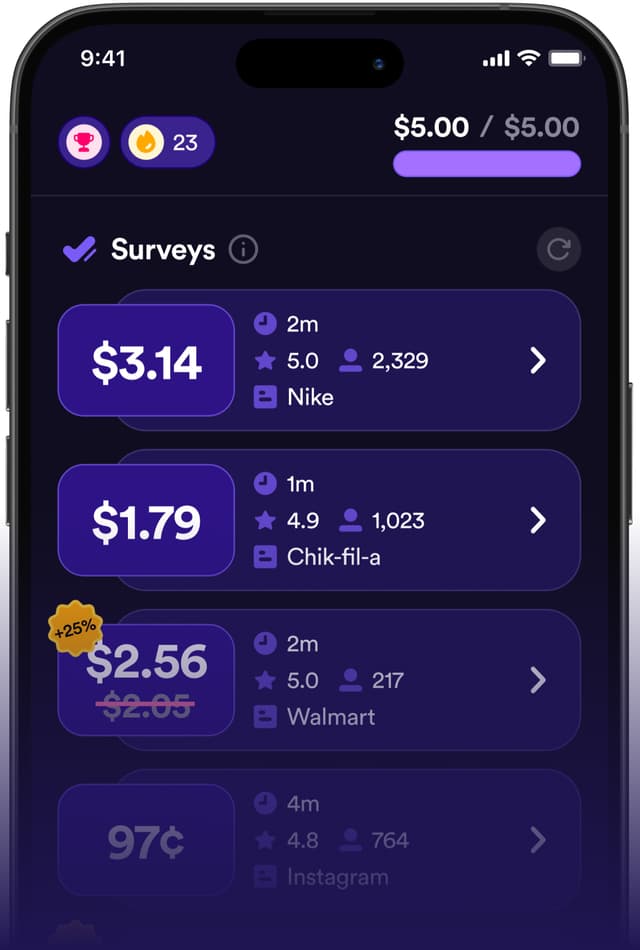 Survey Spin mobile app